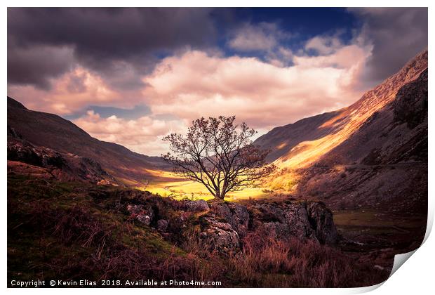 OGWEN VALLEY WALES Print by Kevin Elias