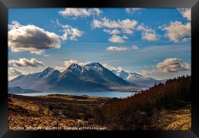 Glamaig on Skye from the Isle of Raasay Framed Print by Richard Smith