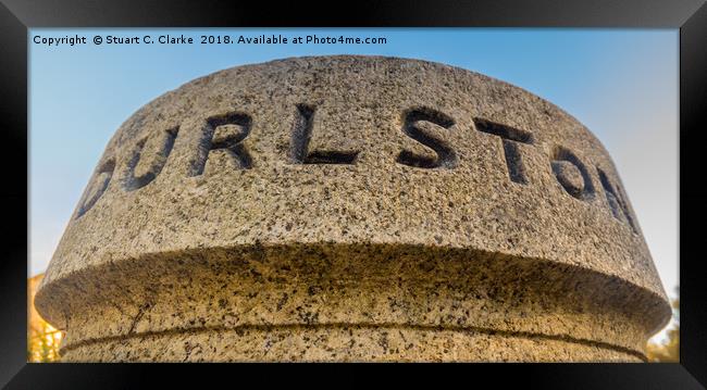 Durlston Castle Framed Print by Stuart C Clarke