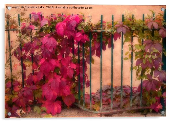 Victorian Autumn Acrylic by Christine Lake