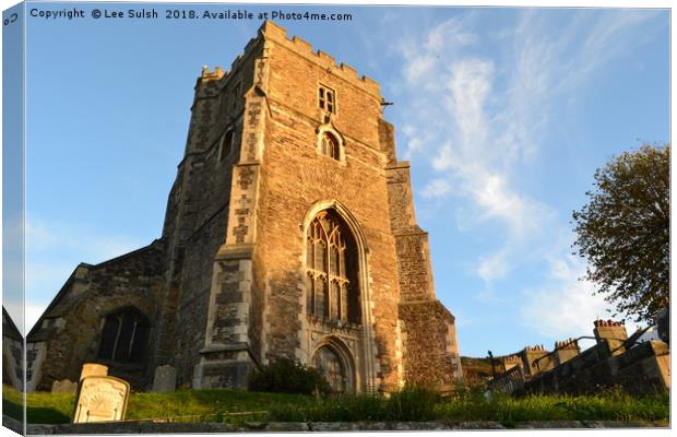 All Saints church Hastings Canvas Print by Lee Sulsh