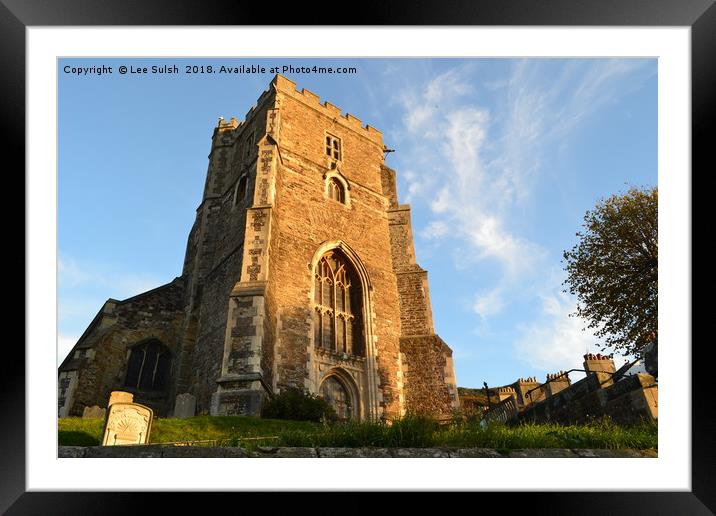 All Saints church Hastings Framed Mounted Print by Lee Sulsh