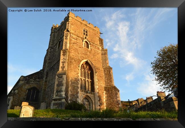 All Saints church Hastings Framed Print by Lee Sulsh