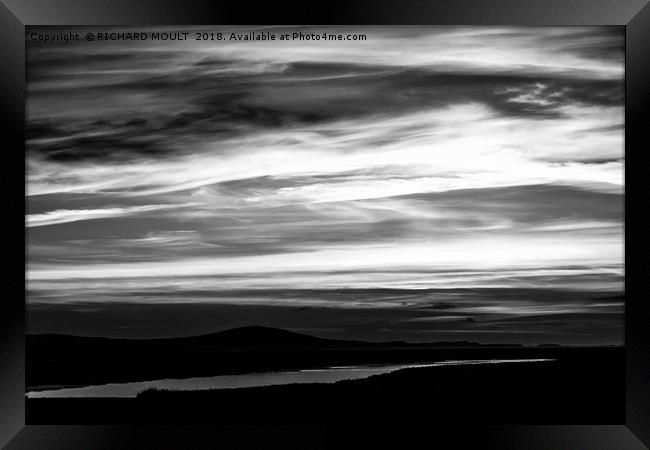 Salt Marsh At Sunset Framed Print by RICHARD MOULT