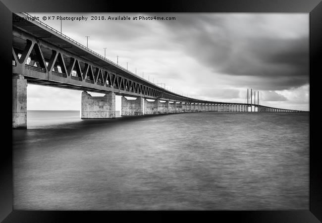 Storm Clouds over the Oresund Framed Print by K7 Photography