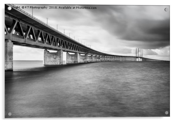 Storm Clouds over the Oresund Acrylic by K7 Photography