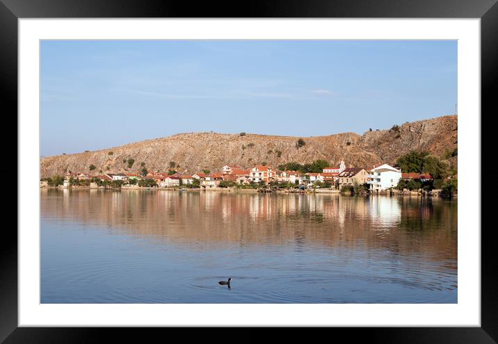 Serenity on Lake Ohrid Framed Mounted Print by Hazel Wright