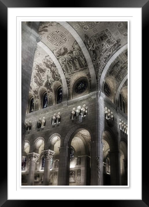 Arches in Black and White Framed Mounted Print by Darryl Brooks
