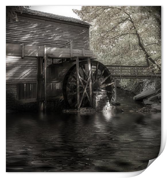 Mill Wheel Print by Darryl Brooks