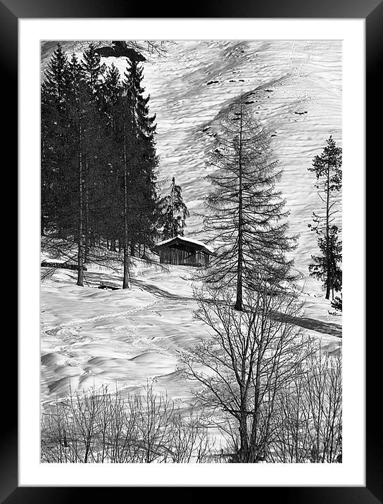 mountain retreat Framed Mounted Print by richard downes