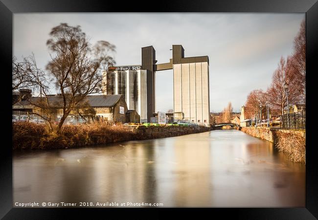 Sugden's Old Flour Mill Tower Framed Print by Gary Turner