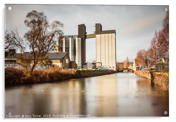 Sugden's Old Flour Mill Tower Acrylic by Gary Turner