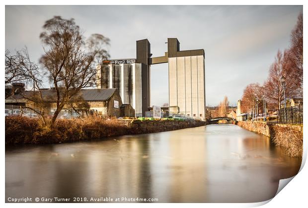Sugden's Old Flour Mill Tower Print by Gary Turner