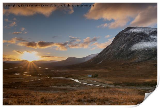 Sunrise at the Buachaille Print by Keith Thorburn EFIAP/b