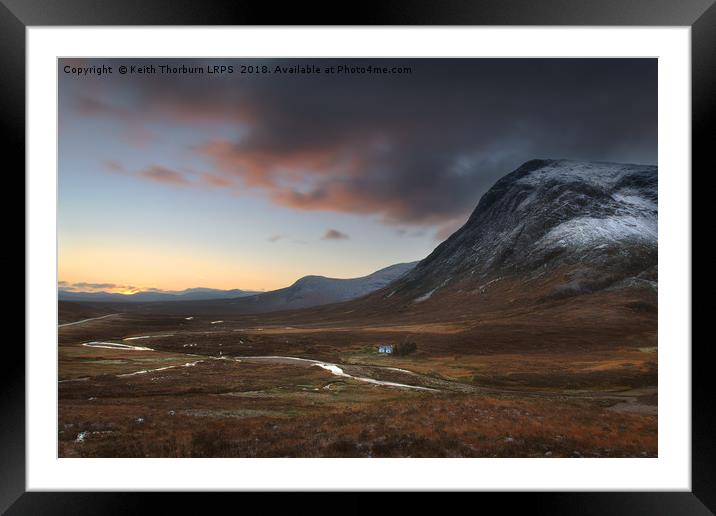 Sunrise at the Buachaille Framed Mounted Print by Keith Thorburn EFIAP/b