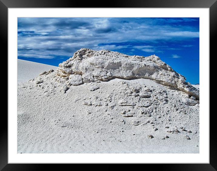 White Sands Framed Mounted Print by Mary Lane