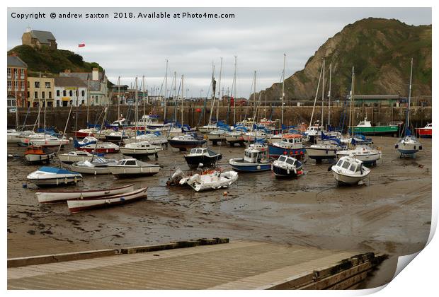 ILFRACOMBE HARBOUR  Print by andrew saxton