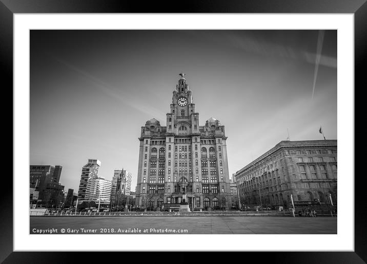 Liver Building Framed Mounted Print by Gary Turner