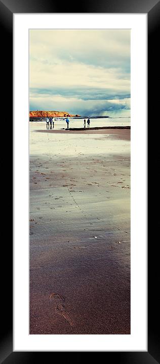 Walking Framed Mounted Print by Dave Livsey