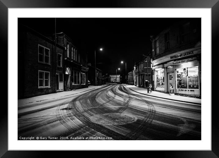 Rastrick in the Snow Framed Mounted Print by Gary Turner