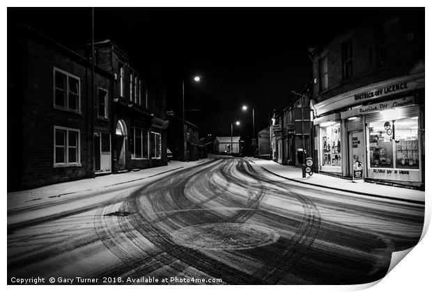 Rastrick in the Snow Print by Gary Turner