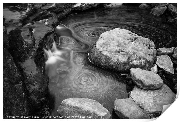Easter Clough Fairy Pool Print by Gary Turner
