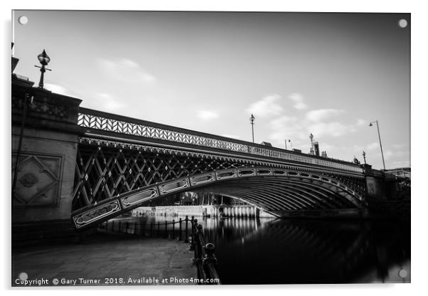 Leeds Bridge Acrylic by Gary Turner