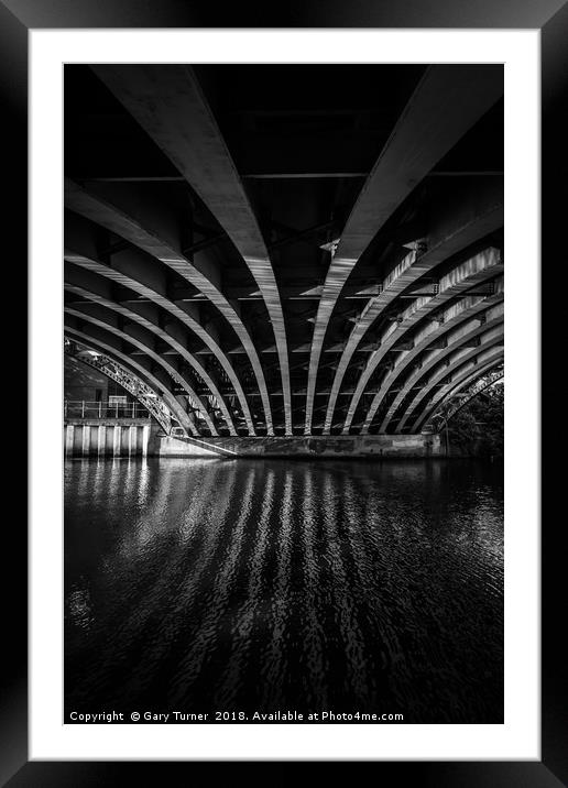 Under the bridge Framed Mounted Print by Gary Turner
