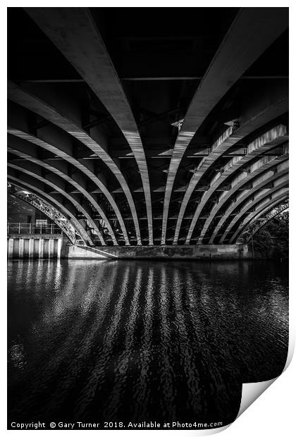 Under the bridge Print by Gary Turner