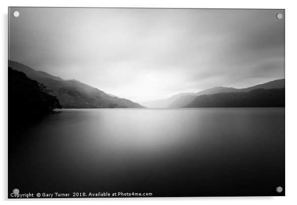 Fog On Lomond Acrylic by Gary Turner