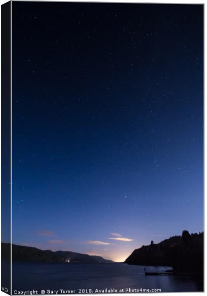 Night over Loch Ness Canvas Print by Gary Turner