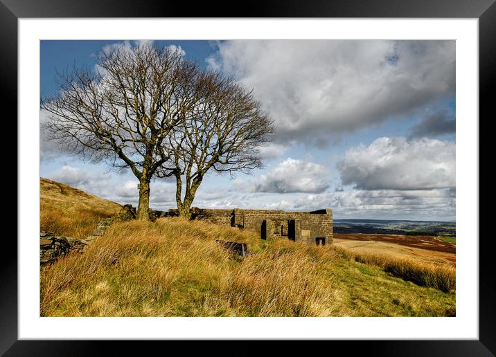 Top Withens Yorkshire Framed Mounted Print by Diana Mower