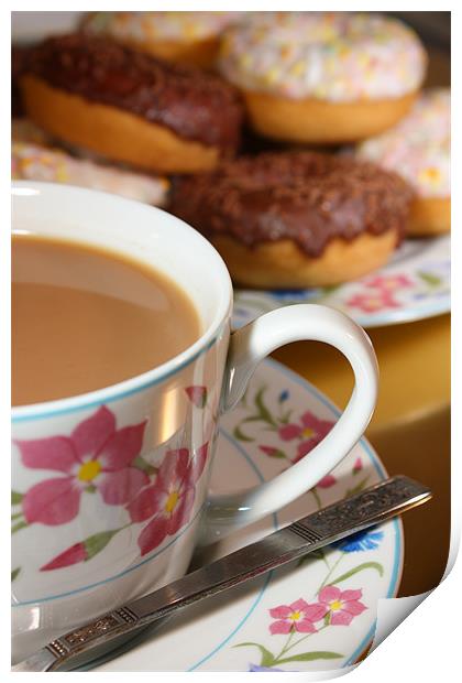 Afternoon Tea Print by Nicola Clark