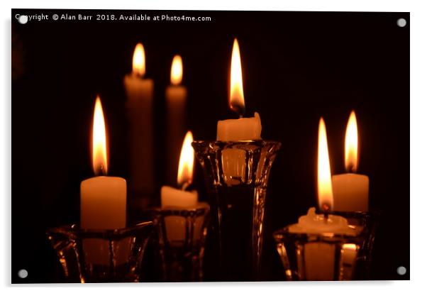 Candle Light Acrylic by Alan Barr