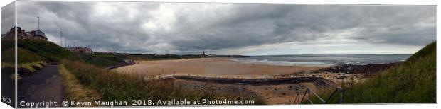 Mesmerizing Tynemouth Beach Scenery Canvas Print by Kevin Maughan