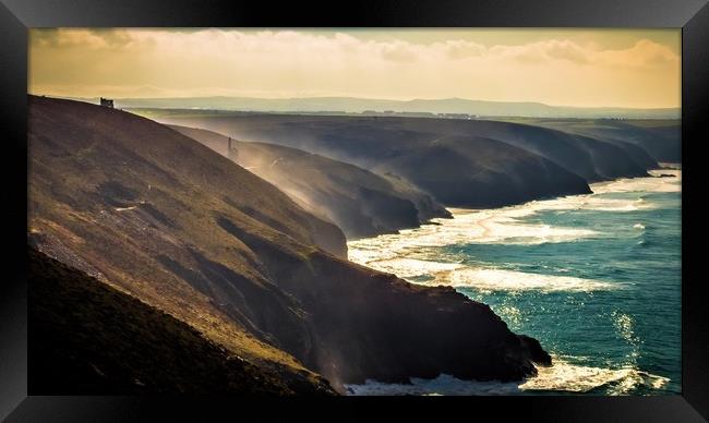 St Agnes Head Framed Print by Mike Lanning