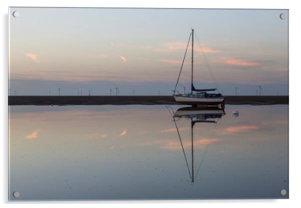 Meols Tidal Reflection Acrylic by David Chennell