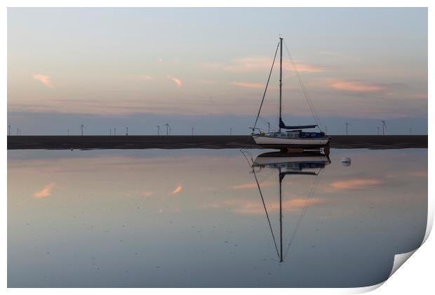Meols Tidal Reflection Print by David Chennell