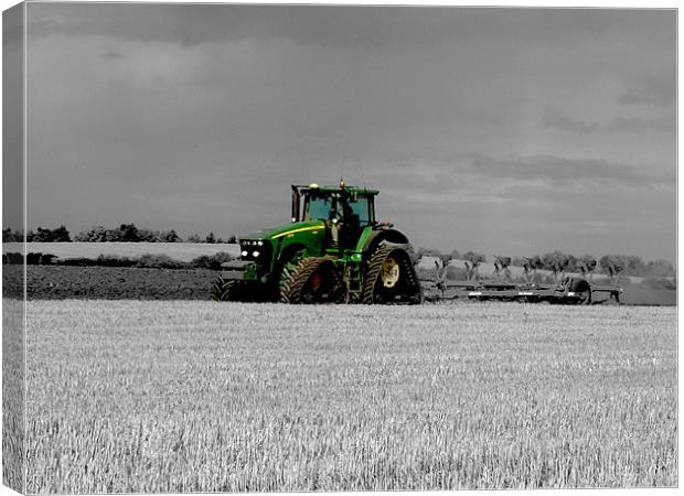 Working the Fields Canvas Print by Sarah Couzens