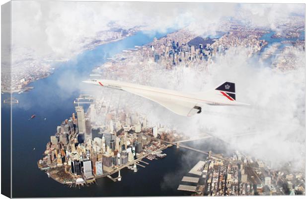 Concorde New York Canvas Print by J Biggadike