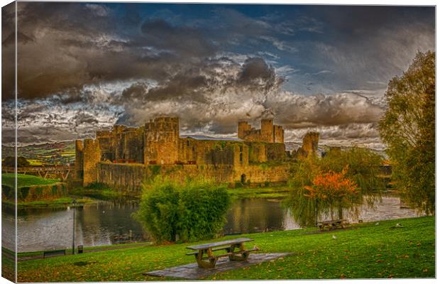 An Autumnal Castle Canvas Print by Steve Purnell