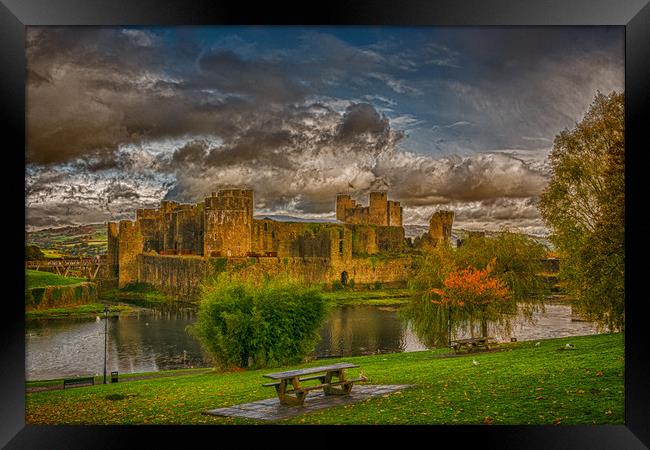 An Autumnal Castle Framed Print by Steve Purnell