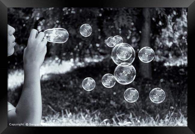 Soap bubbles Framed Print by Sergio Delle Vedove