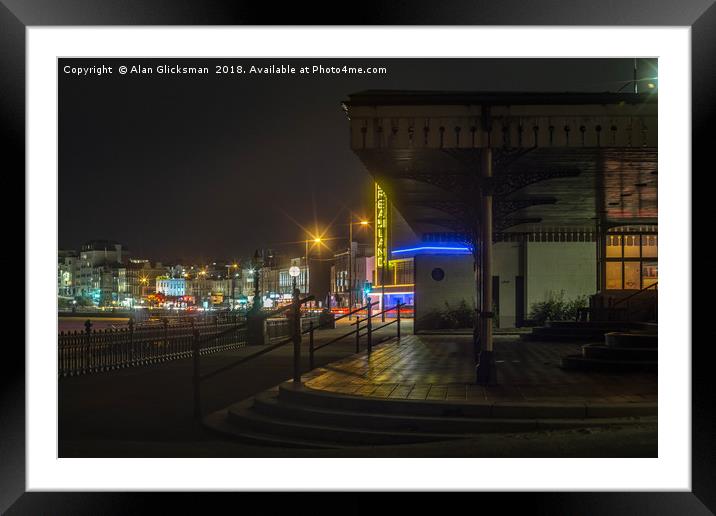 A walk along the seafront Framed Mounted Print by Alan Glicksman