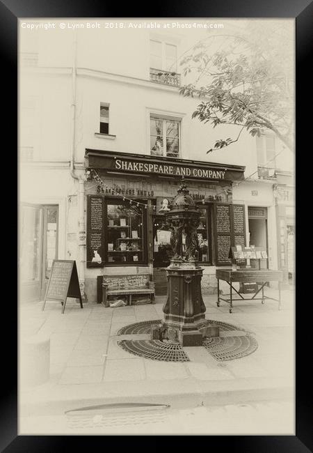 Shakespeare and Company Framed Print by Lynn Bolt