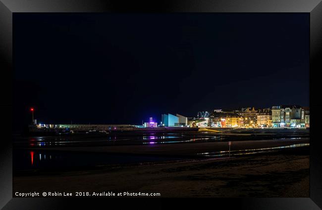Margate by night Framed Print by Robin Lee