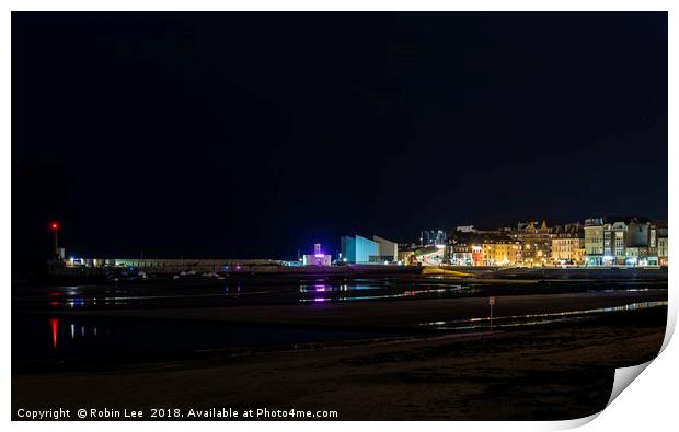 Margate by night Print by Robin Lee