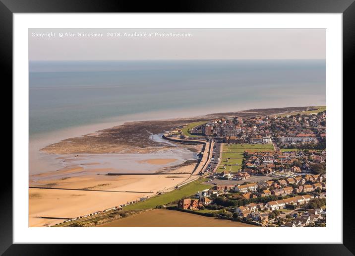 North Kent from the air Framed Mounted Print by Alan Glicksman