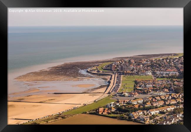 North Kent from the air Framed Print by Alan Glicksman