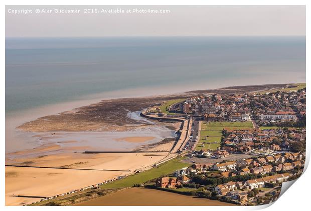 North Kent from the air Print by Alan Glicksman